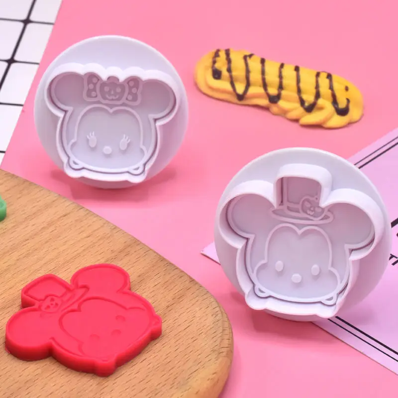 

Mickey Mouse Mold Minnie Cartoon Cute Character Hand Pressed Cake Dessert Biscuit Baked Butter Candy Parent-child Cookie Model