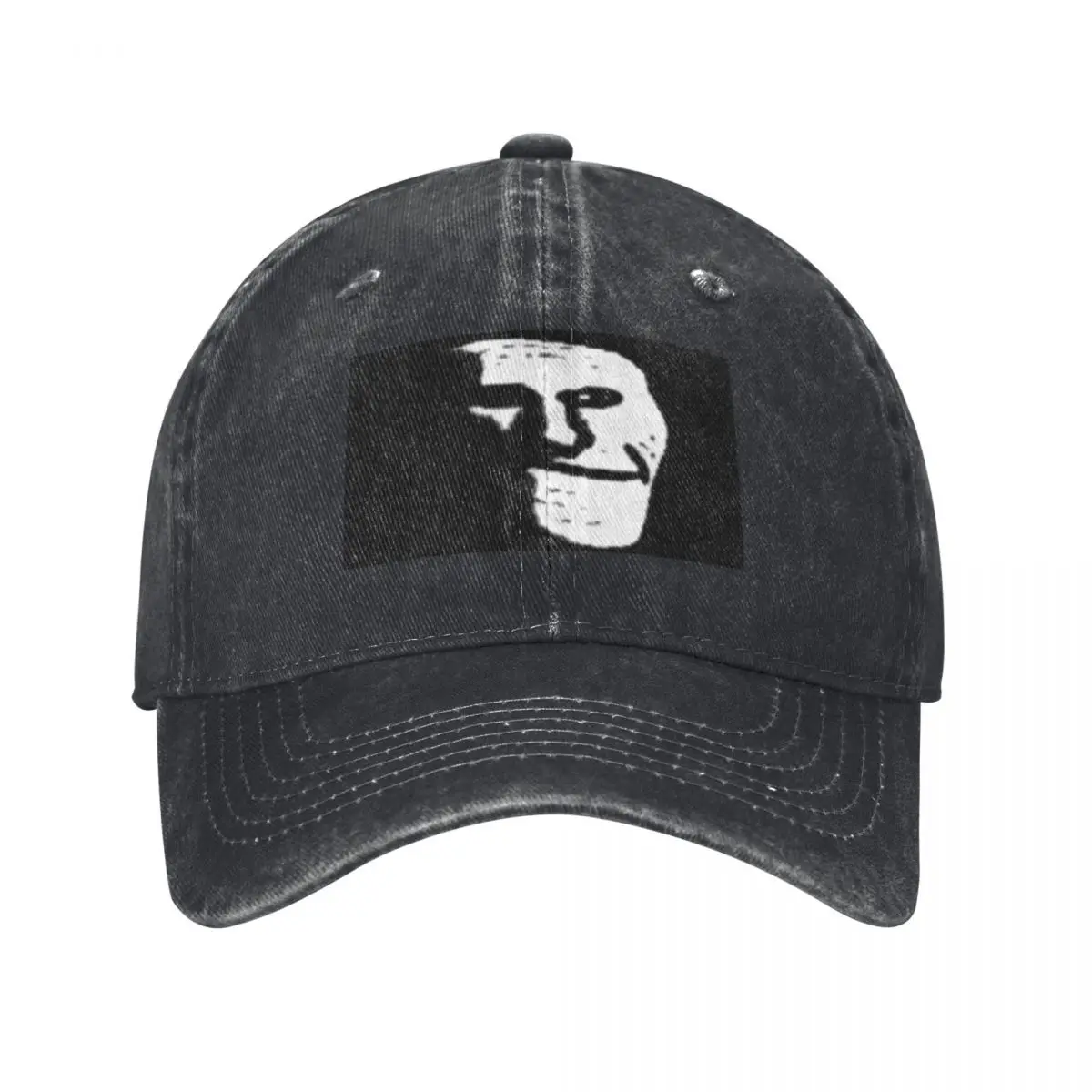 Depressed Sad Troll face MEME Baseball Cap Wild Ball Hat Visor Rugby funny hat Man Women's