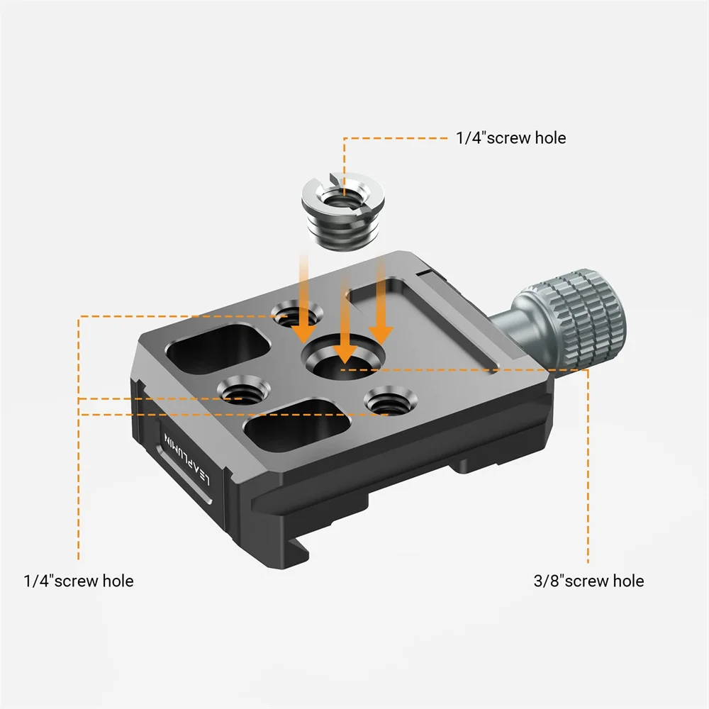 Abrazadera Universal de aluminio Arca Swiss, placa de liberación rápida, Base de trípode para cámara para estabilizadores de Monitor DSLR, monopié