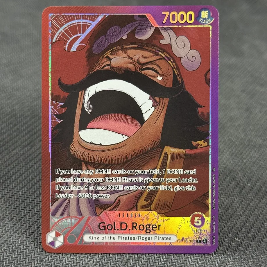 

One Piece TCG OP13 Proxy Cards Gol.D.Roger Luffy Ace Sabo Imu OPCG Leader Collection