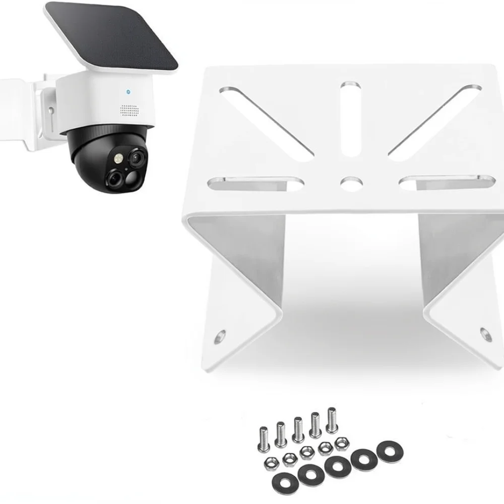 Sturdy Metal Corner Bracket For Eufy SoloCam S340 Security Camera External Wall Mount Angle Coverage Base Accessory