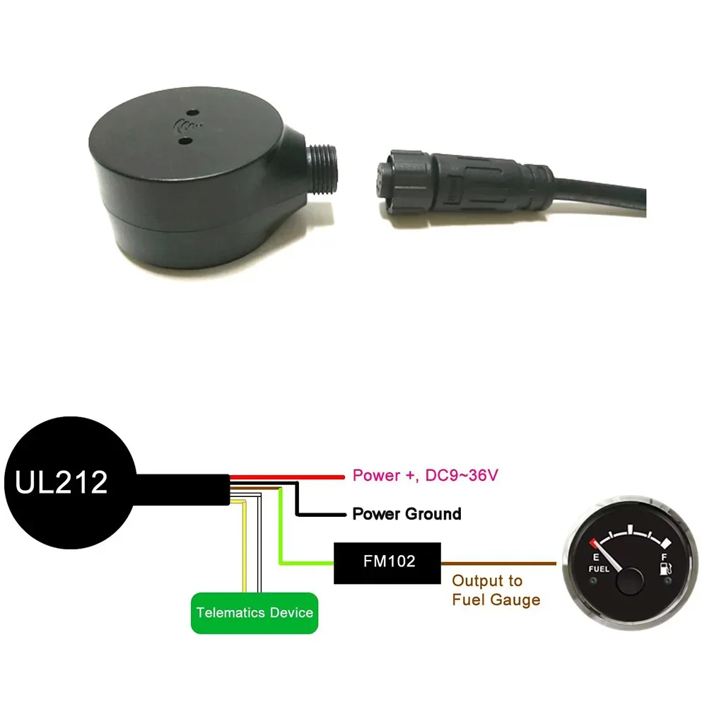 Newest Ultrasonic Fuel Level Sensor Fuel Monitoring System Non-Contact Fuel Level Gauge Ohm Gauge for Truck Car Level Detection