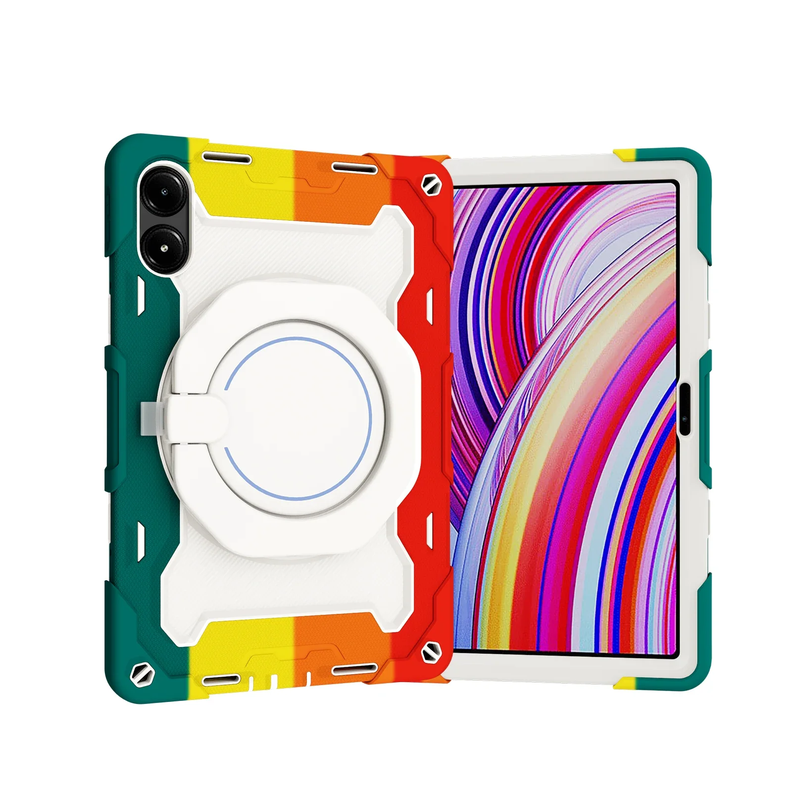 360 Rotating Armor Case For Redmi Pad Pro 12.1 inch 2024 Case Kickstand Cover Shockproof with Hand Shoulder Strap Capa