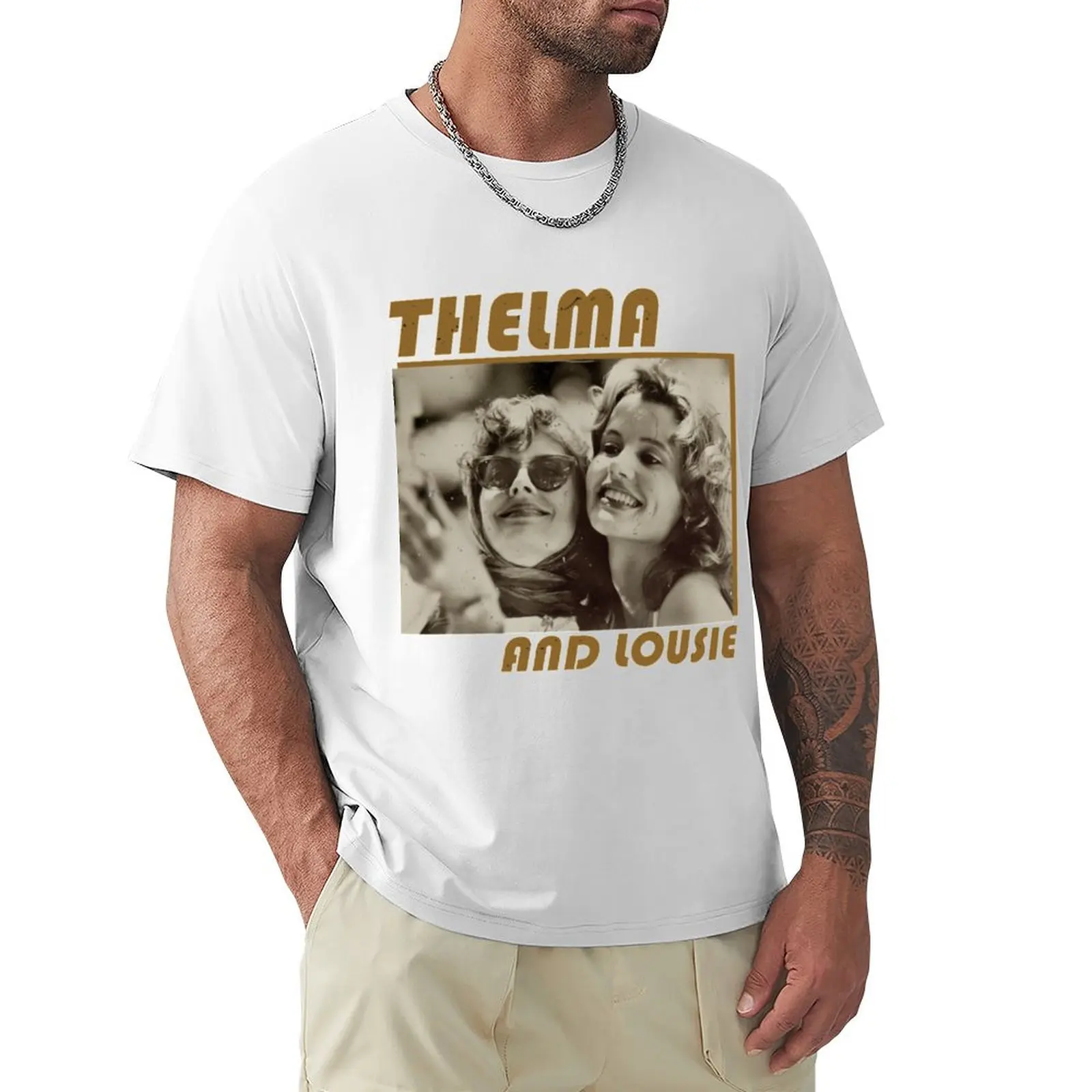 Thelma And Louise T-shirt plus size tops vintage summer tops kawaii clothes T-shirt men