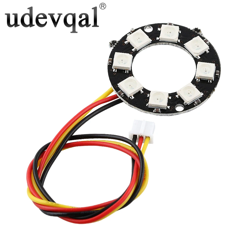 Module d'anneau lumineux LED RGB 8 bits WS2812 5050, carte de développement intelligente pour anneau lumineux RGB pleine couleur