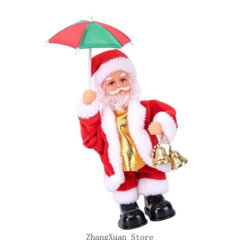 Animierte Weihnachtsmannfigur für Schreibtische, Regale und Theken 3XUF – Detail 7