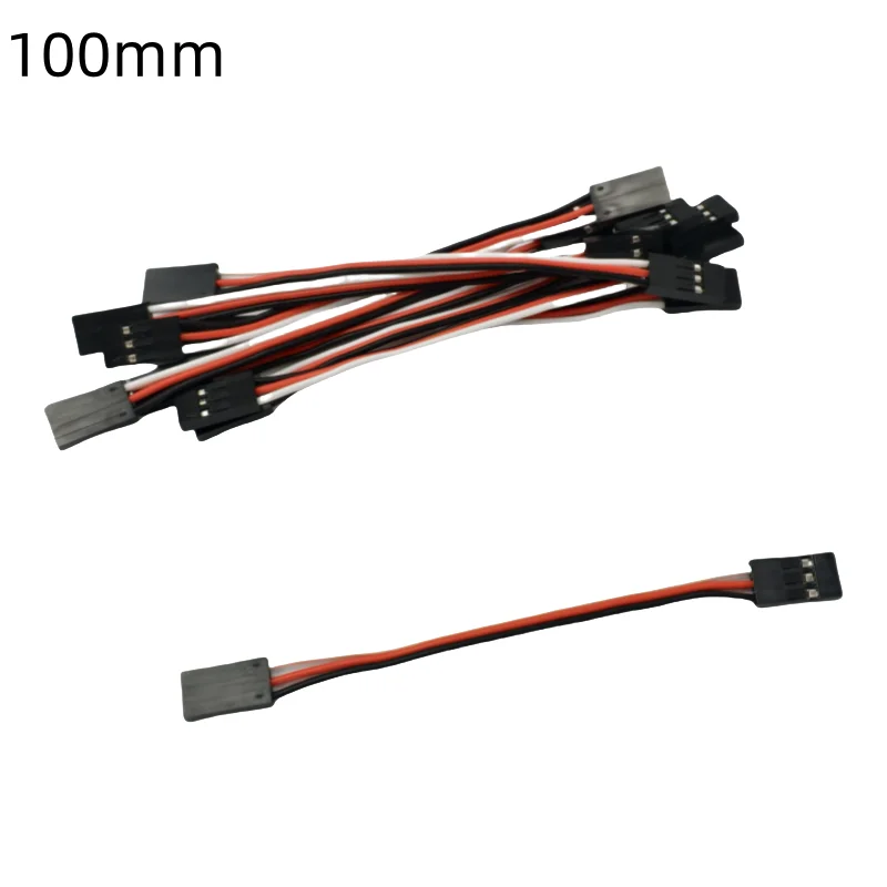 10pcs  of 100MM 150MM 200MM 300MM 500MM male to male plug wire DuPont anti-interference high torque flight control wire 30 cores