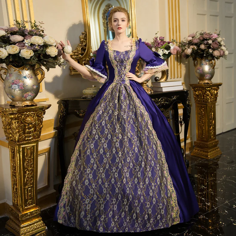 Cosplaydiy French dress Civil war Southern Belle Ball Gown Victorian Vintage Costume Lady Dress Women Medieval Dress custom Made