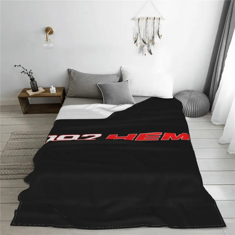 392 Hemi Logo Dodge Challenger Muscle Car Chrysler Blanket Soft New Style High-Grade Sofa Dedicated Family Expenses