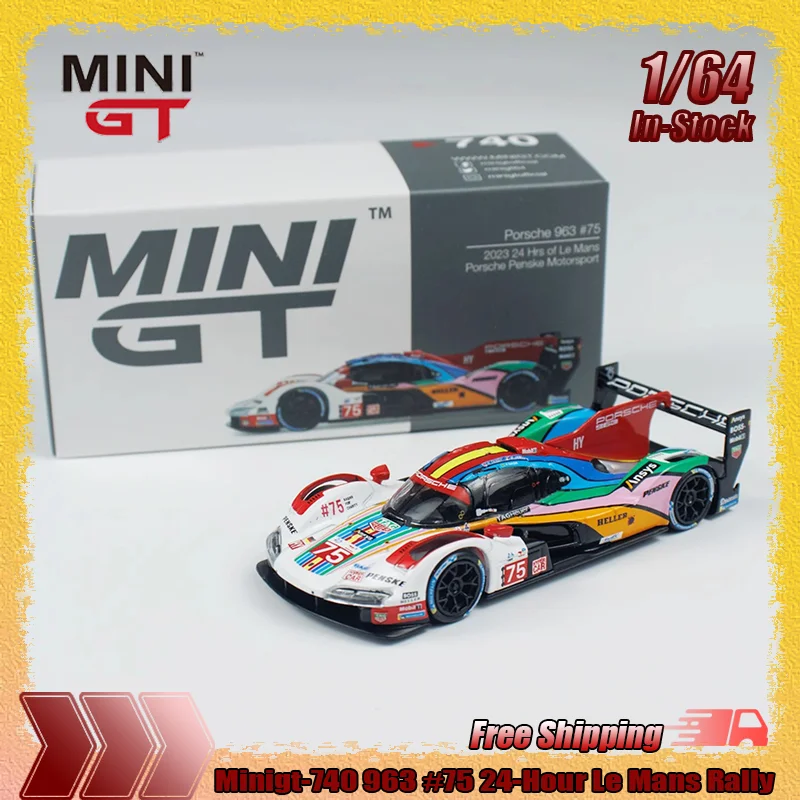 

Новинка в наличии Minigt 740 1:64 963 # 75 24-часовая модель Le Mans Rally, миниатюрная литая модель автомобиля из сплава, коллекционные игрушки на заказ