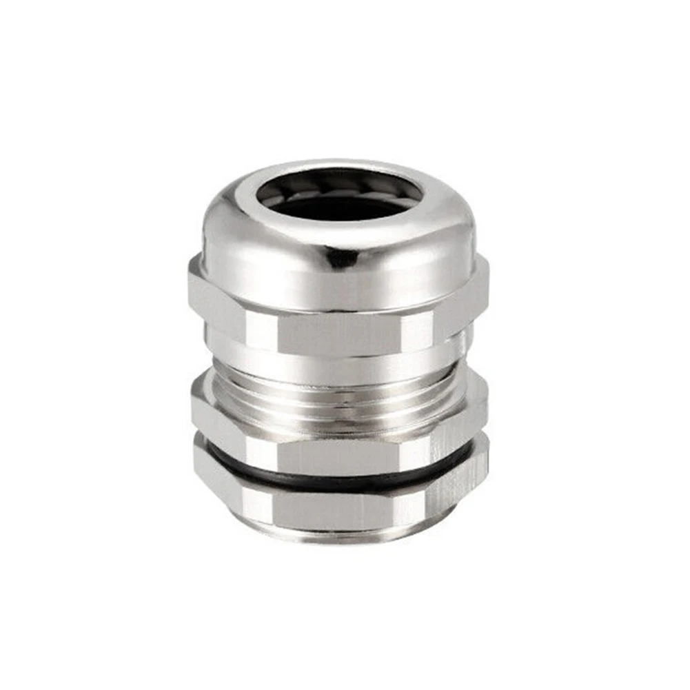 

Комплект из 4 металлических водонепроницаемых кабельных вводов M22 для кабелей диаметром 10-14 мм, медные соединительные муфты для фиксации и герметизации кабелей