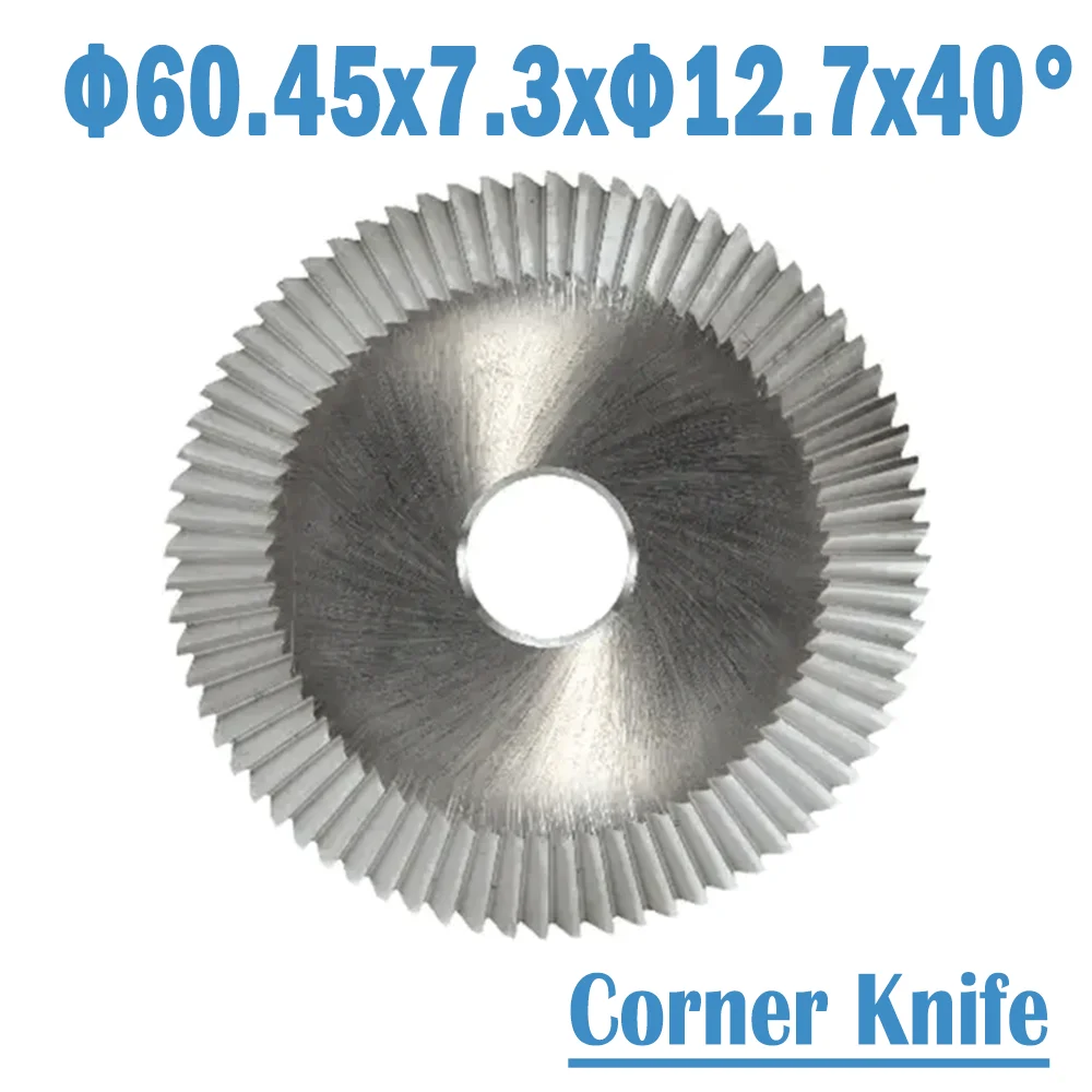 

Φ60.45x7.3xΦ12.7x40° Key Machine Cutter HSS M35 Corner Knife Angle Miling Cutter For +-×÷ US101