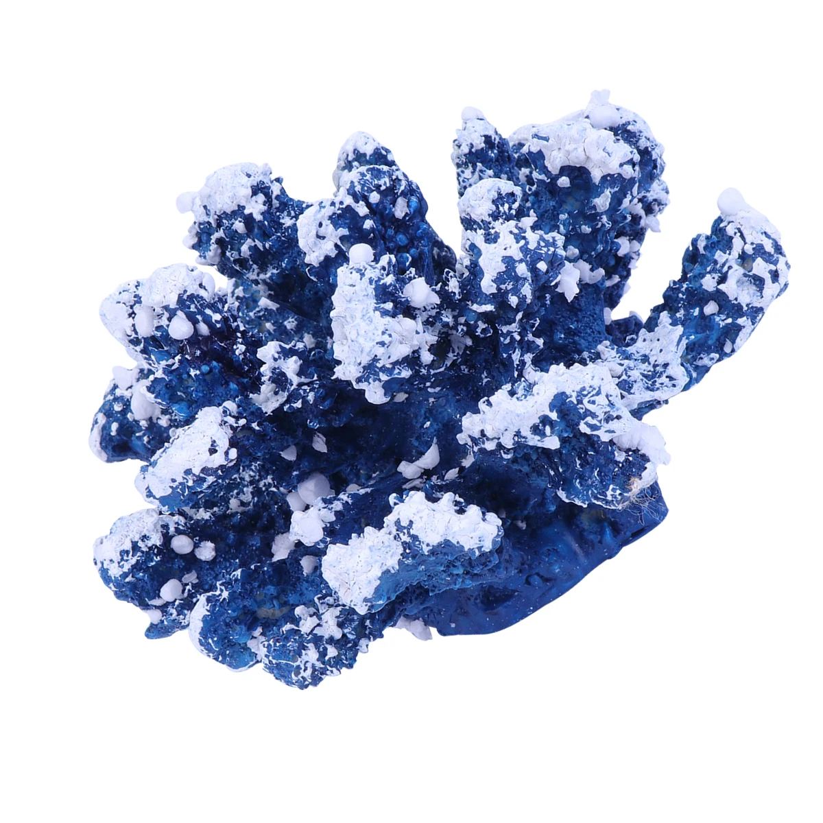 

1Pcs Blue Simulation Resin Coral Ornament Lifelike Artificial Coral Decoration Mediterranean Style Aquarium Fish Tank Safe