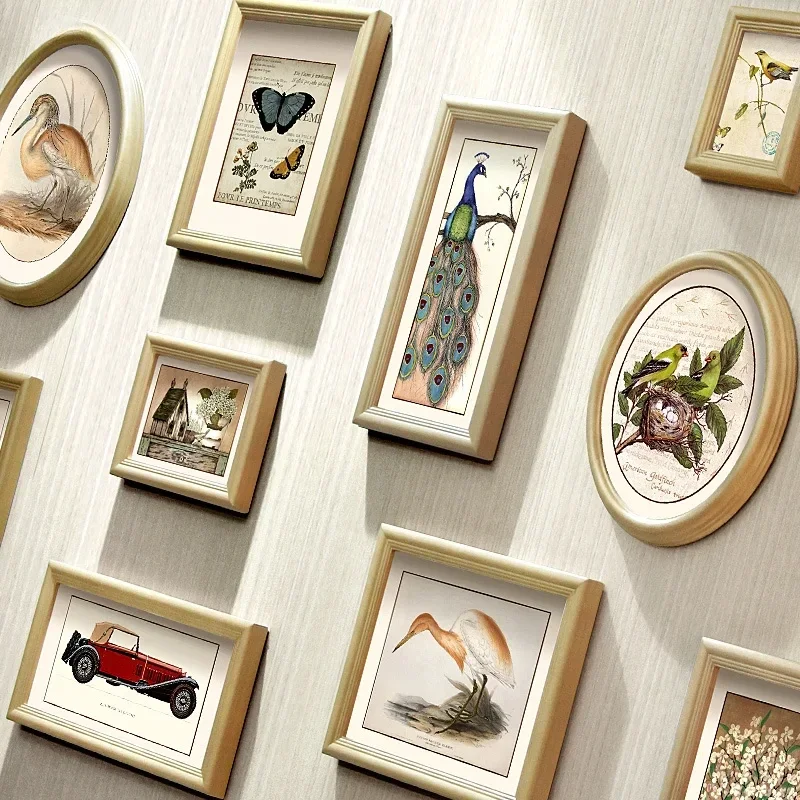 Creative Wall Decor with 15 Modern Picture Frames for Bedroom and Wedding Gift