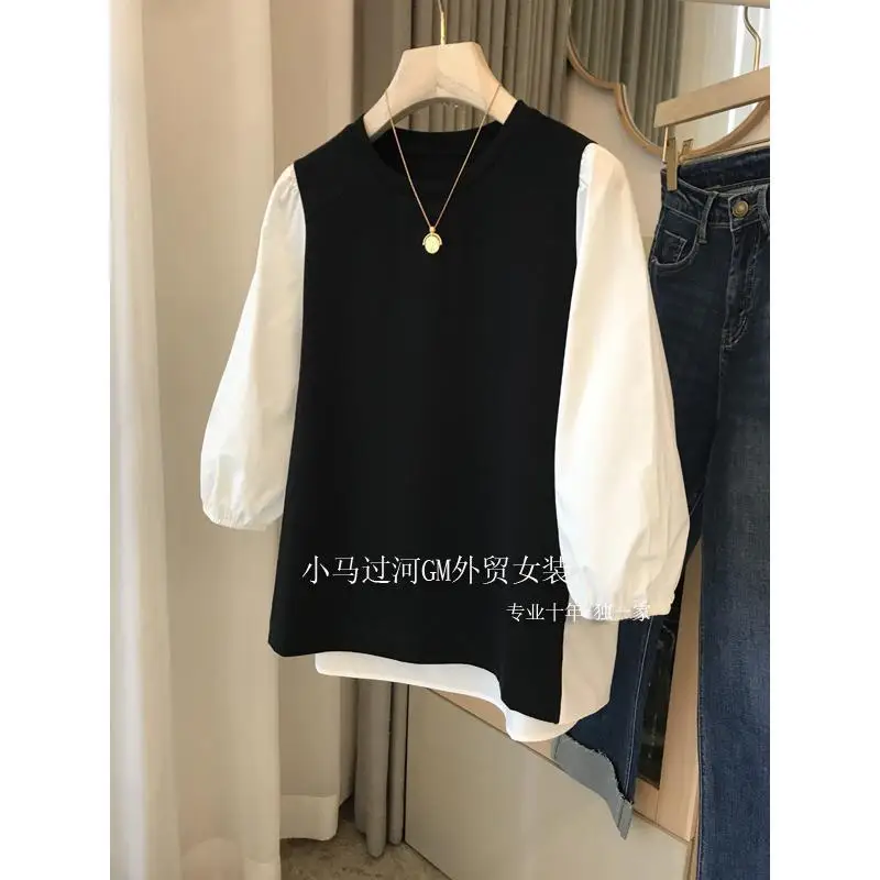 

High Street контрастные лоскутные свободные толстовки с капюшоном, весенне-осенние универсальные рубашки для ленивых, топы, модная повседневная женская одежда