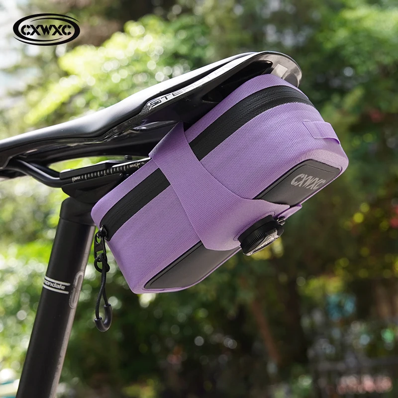 CXWXC Cycling Saddle Bag MTB Road Bike TPU Seamless Waterproof