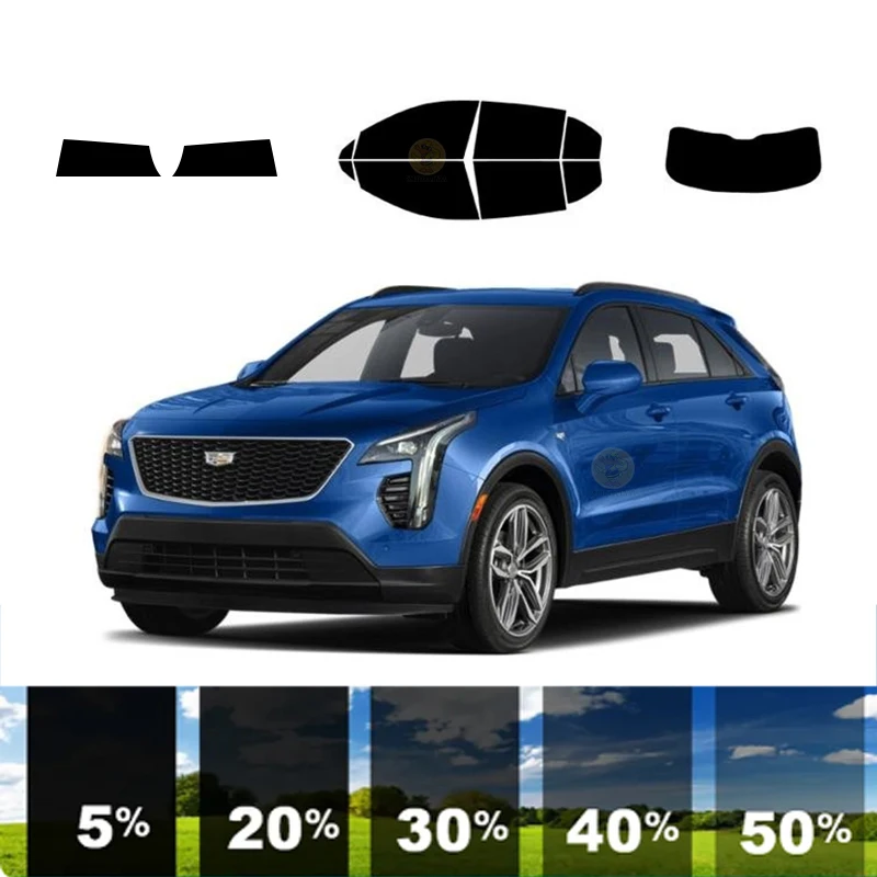 

precut Removable Window Tint Film For Car 100% UVR 5%-70%VLT Heat Insulation Carbon ﻿For CADILLAC XT4 4 DR SUV 2019-2023