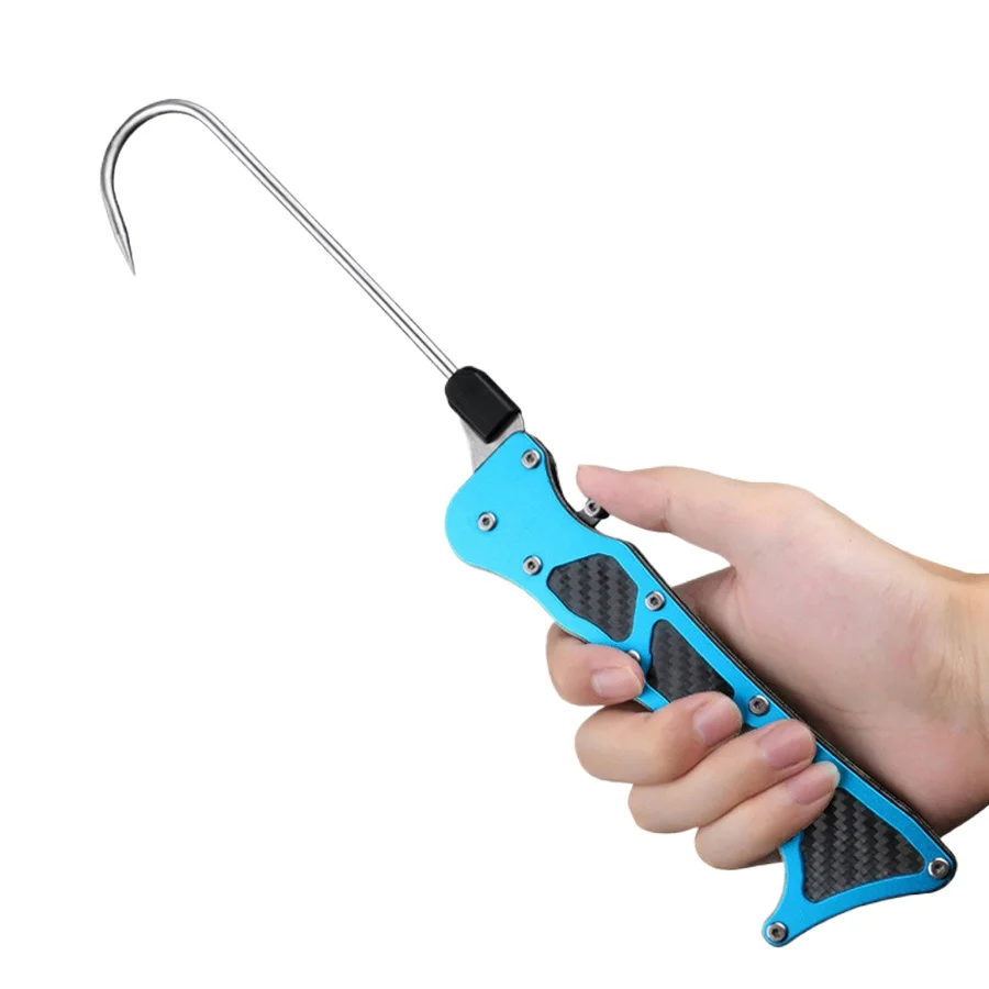 poignee-de-poisson-pliable-en-plein-air-telescopique-portable-gaff-de-peche-en-mer-crochet-de-lance-a-levres-en-acier-inoxydable-outils-d'accessoires-de-materiel-t4