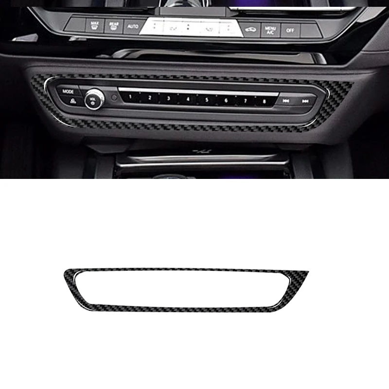 For BMW Z4 G29 2019 2020 2121 2022 Carbon Fiber Interior Car Center Console CD Panel Sticker Frame Trim Strip Cover