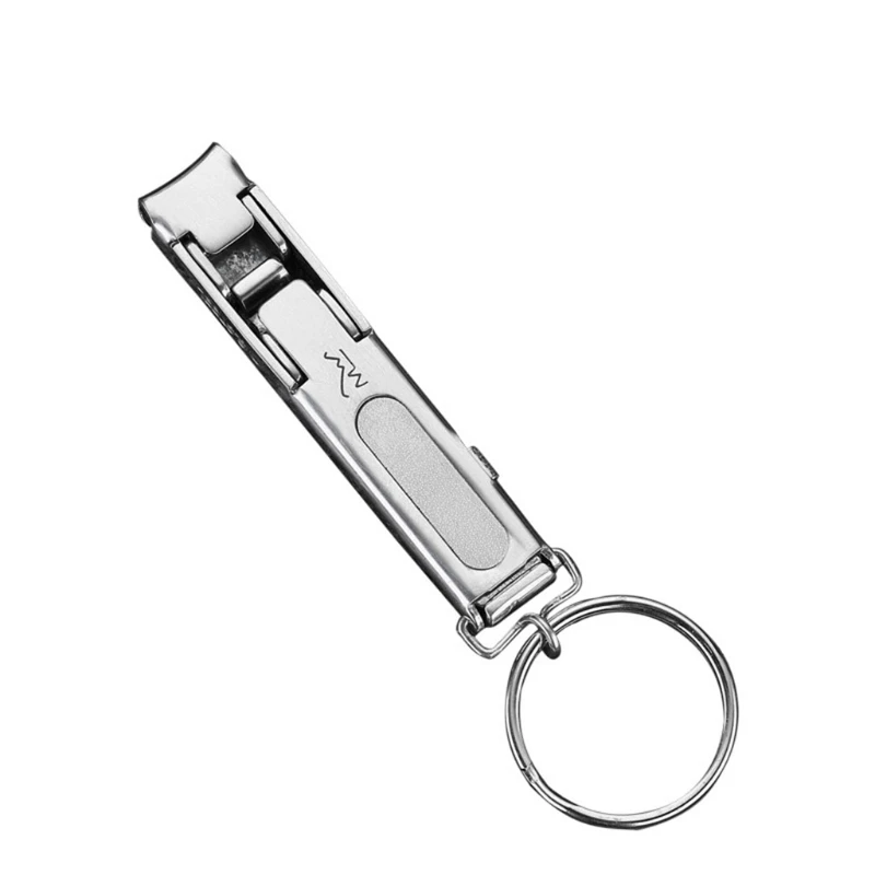 Stainless Steel Nail Clippers Cutter Professional Manicure Trimmer Travel Toe Nail Clipper with Clip Catcher Nail File