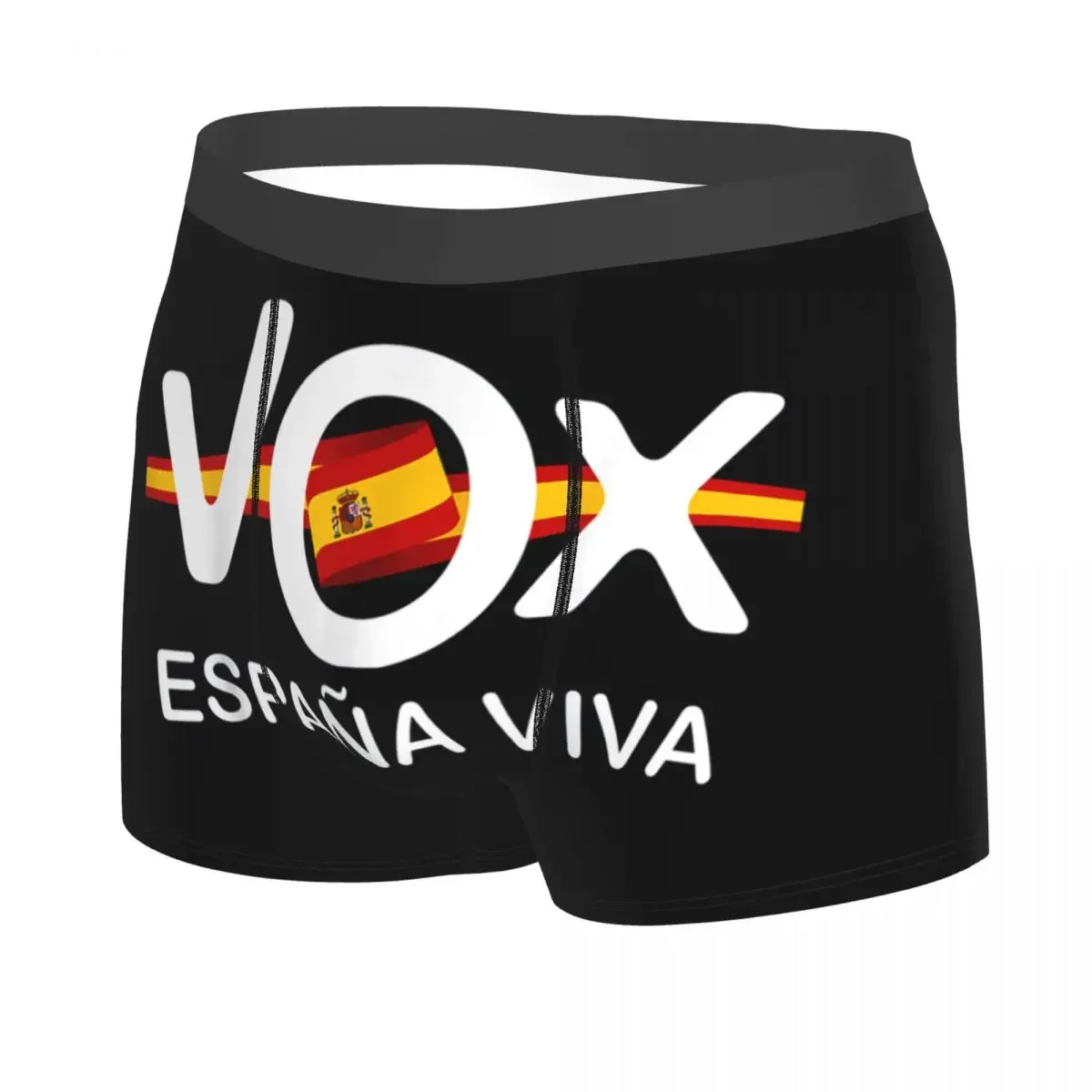 Cool Espana Viva Vox Boxers Shorts Panties Male Underpants Comfortable Spain Flag Briefs Underwear