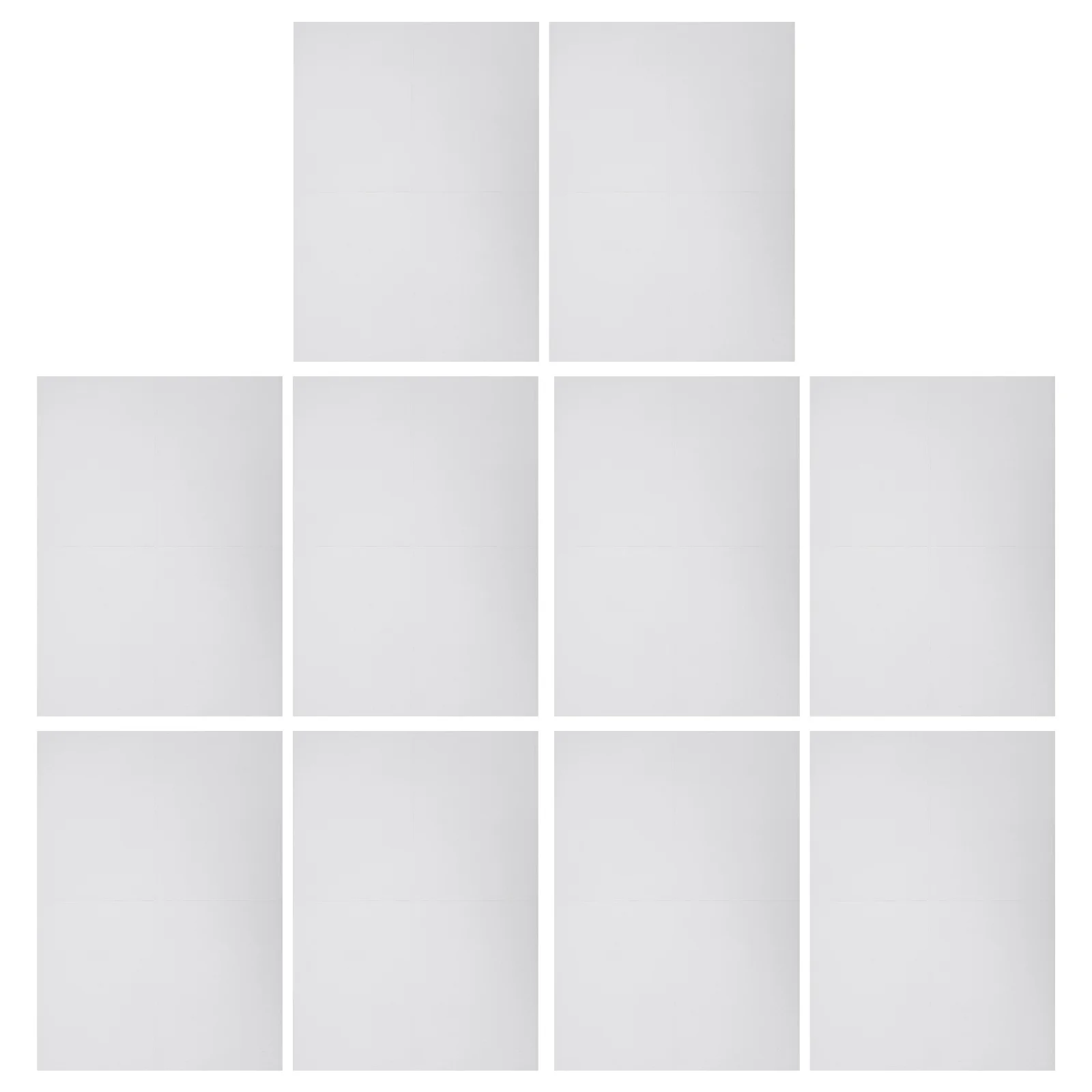 100 A4 Sheets Matte Label Paper Self-Adhesive Waterproof Printable Sticker Paper Compatible with Inkjet Laser Printers