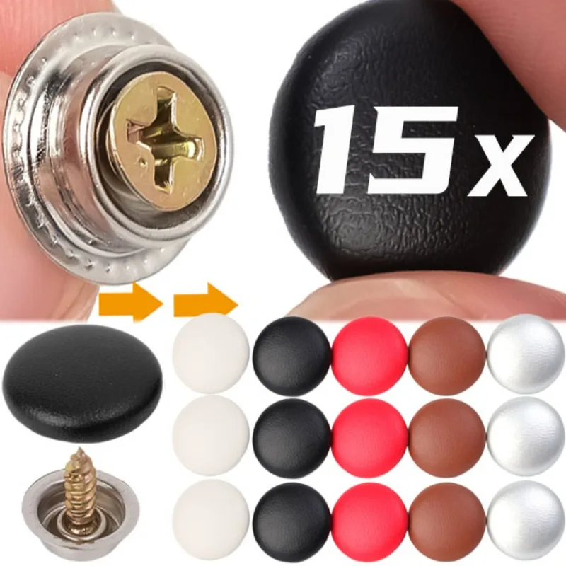 Hebillas de fijación de techo de coche de cuero PU, revestimiento Interior, paño de techo, tornillo de fijación, remache, hebilla de retenedor, accesorios para automóvil