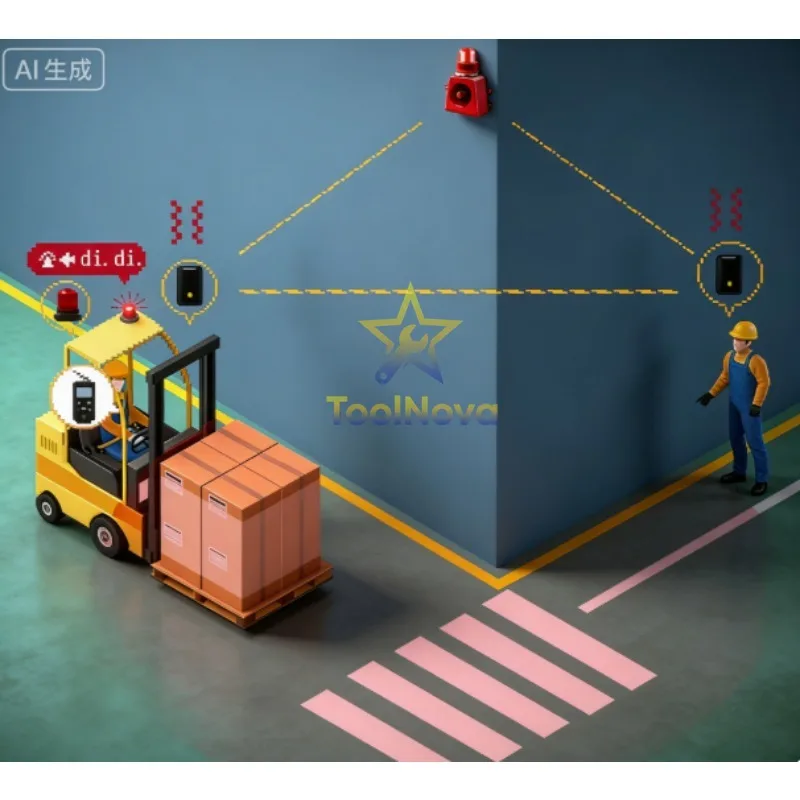 2026 Distance Measurement Pedestrian Detection System Reversing  Collision Avoidance Forklift Proximity Warning Alarm for