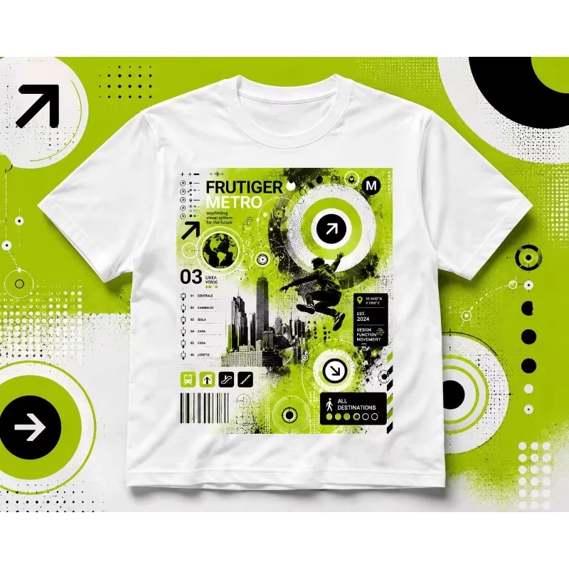 Frutiger Metro T-Shirt Y2K Grafik-Tee Frutiger Aero Mcbling 2026 Sommer Neu Herren Damen Mode Baumwolle Kurzarm Streetwear – Detail 4