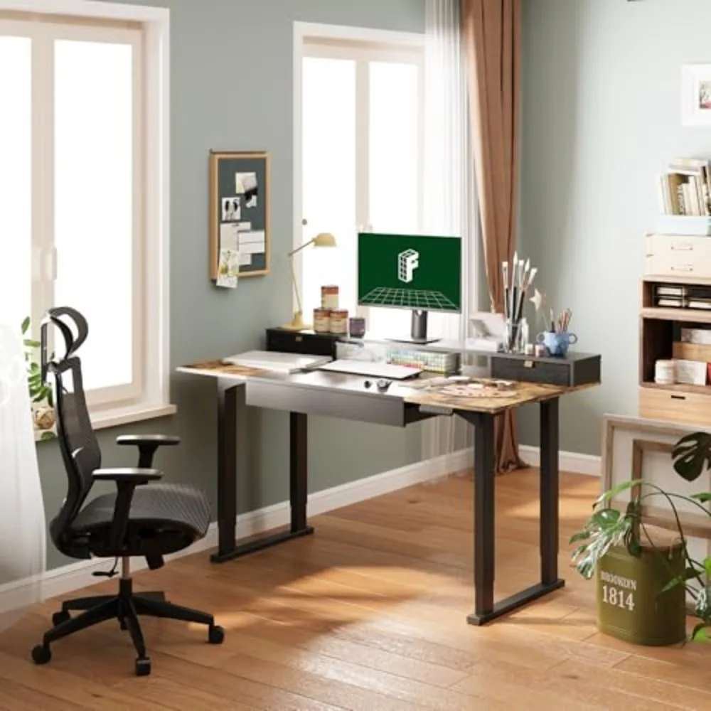 4-Leg Standing Desk with Storage, 71