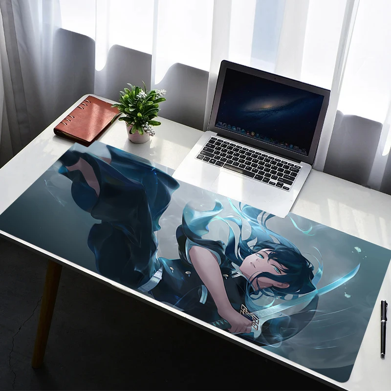 

Mouse Pad Office PC Gaming Accessories Keyboard Pad Anime Print Mousepad Laptop D-demon Slayer Tokitou Muichirou Desk Mouse Mat