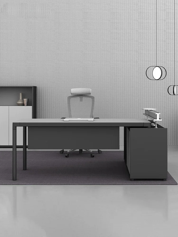 Boss desk desk simple modern office furniture supervisor desk large desk single desk and chair manager desk