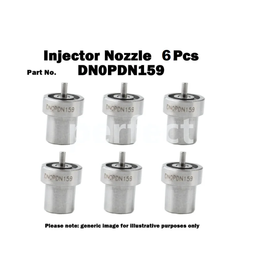 For Yanmar 2TNV70 3TNV70 3TNM72 6Pcs Fuel Injector Nozzle DN0PDN159 119515-53010