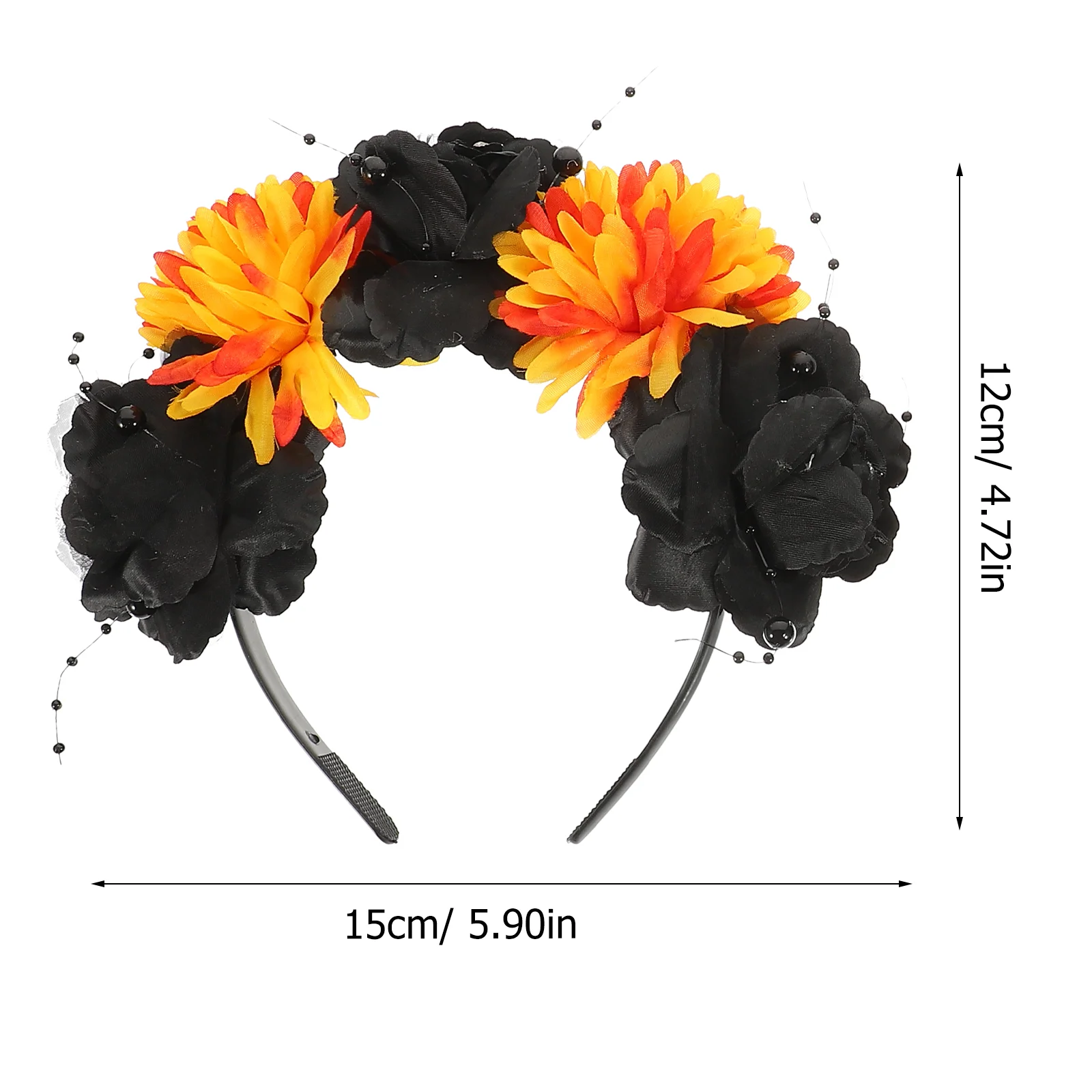 2 pçs feminino acessórios de cabelo premium halloween faixas de cabelo para festas de halloween rosa flor faixa de cabelo feminino bandana