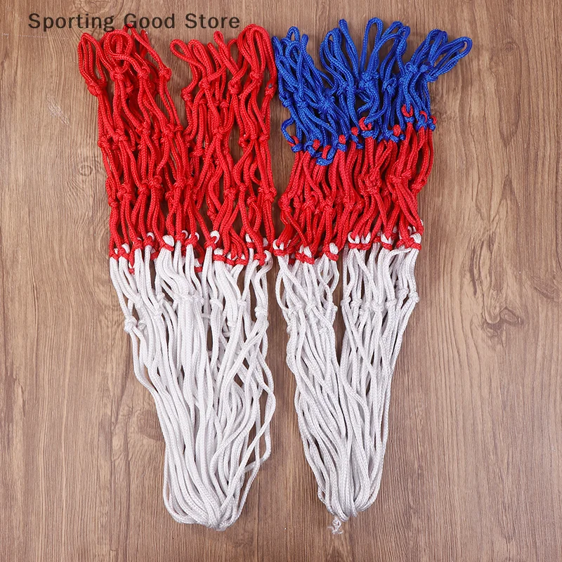 Баскетбольная сетка 3,5 мм, всепогодная баскетбольная сетка, двухцветная/трехцветная сетка для баскетбольного кольца, баскетбольное кольцо с электроприводом, сетка с ободом корзины