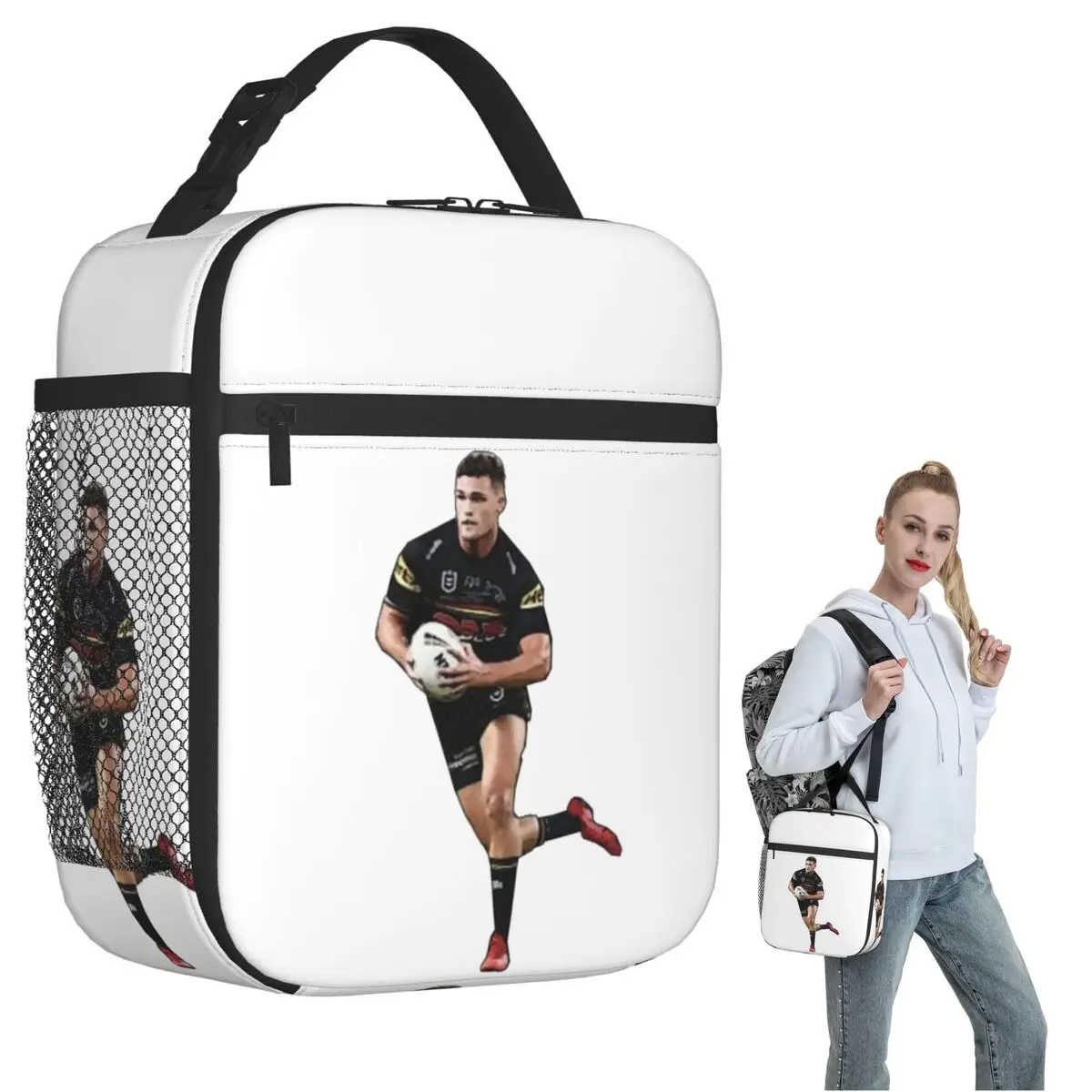 

Термосумка для обедов Nathan Cleary Penrith Panthers для женщин и детей, портативная термосумка для еды, термосумка-тоут
