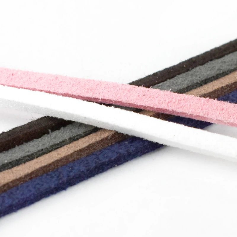 

Meetee 2.8mm Width 20/45/90Meters Suede Leather Rope Necklace Design Bracelet Jewelry Making Ropes DIY Handmade Craft Accessory