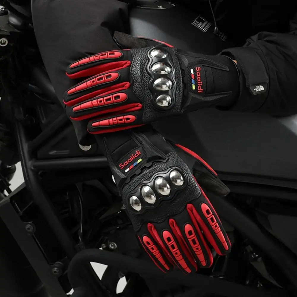 

Touch Screen Motorcycle Gloves Wear-resistant Full Finger Moto Biker Gloves Anti-shock Breathable Motocross Racing Mittens MTB