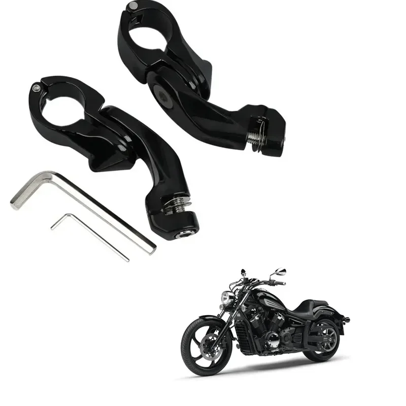

Запчасти для мотоциклов Harley Yamaha Honda Suzuki 1 1/4 "32 мм, регулируемые шоссейные короткие угловые подножки, комплект крепления 1,25 дюйма