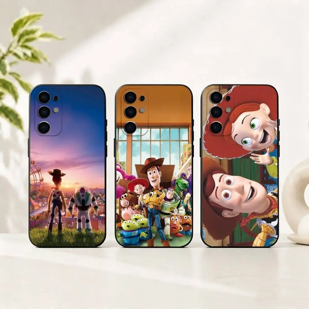 

Cartoon Toys Storys Phone Case For Samsung S25,S24,S21,S22,S23,S30,Ultra,S20,Plus,Fe,Lite,Note,10,Black Cover