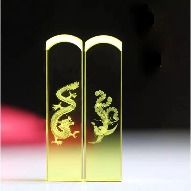 

Хрустальный штамп с китайским именем, квадратная печать, персонализированная подпись, свадебная каллиграфия, товары для рисования, 2 см, на заказ