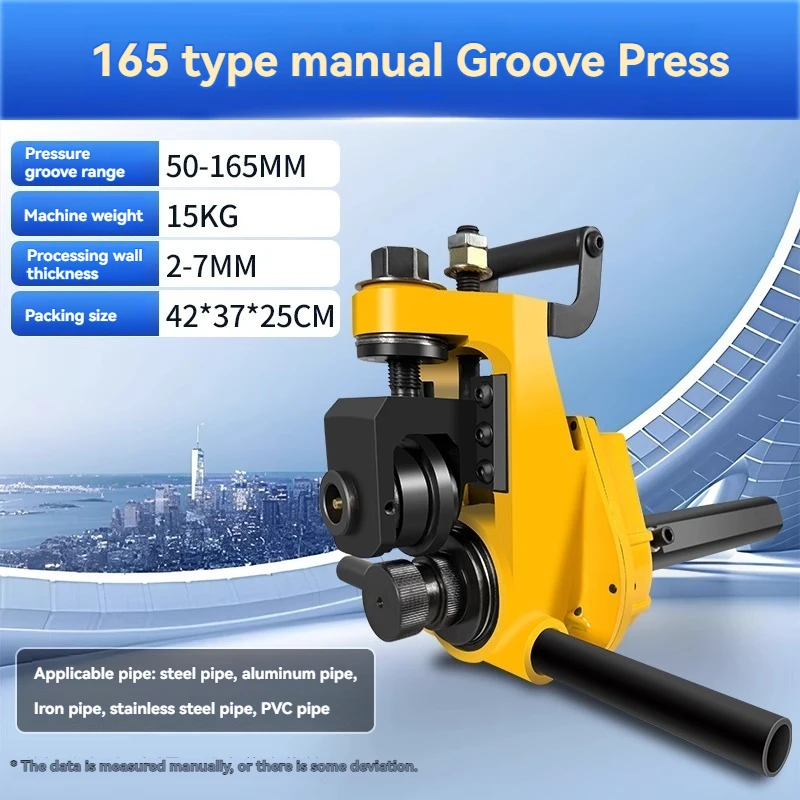 Manual Portable Stainless Steel Pipe, Fire Pipe, Groove Rolling Machine, Steel Pipe, Galvanized Pipe for Photosynthesis Pipeline