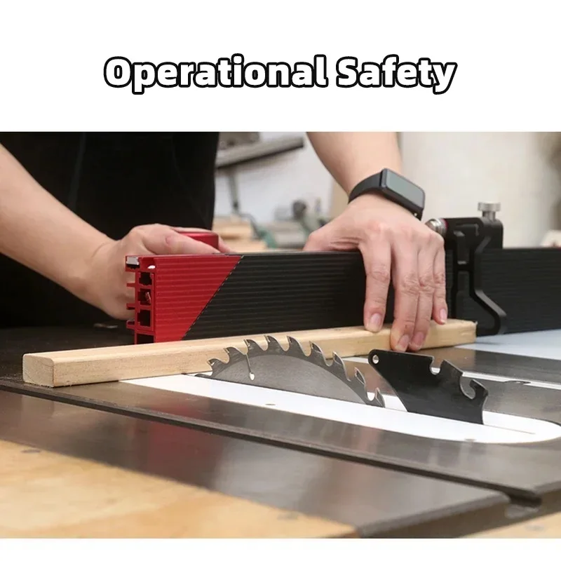 Table Saw Miter Gauge Extend Fence Aluminum Adjustable Angle Miter Gauge for Woodworking Bench Table Circular Saw Trim Router