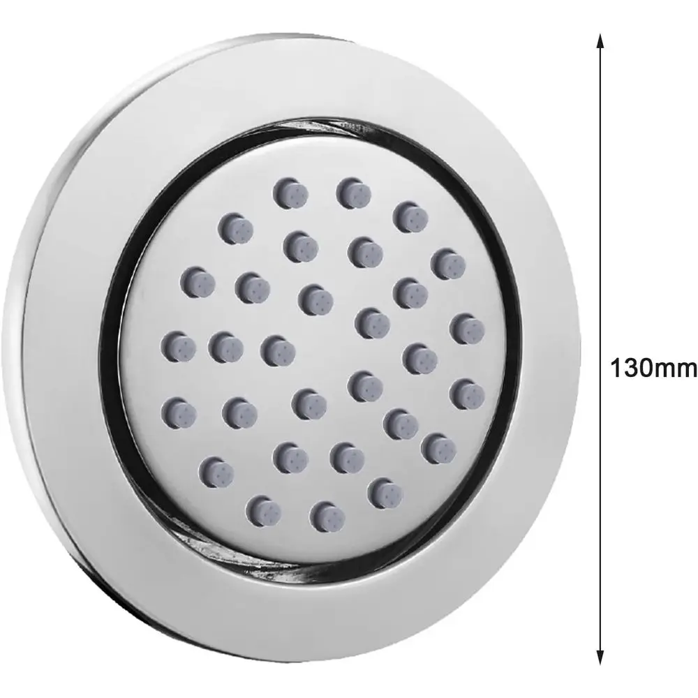 نفاثة دش نحاسية مستديرة قابلة للتعديل لتجربة التدليك تشبه المنتجعات الصحية #5