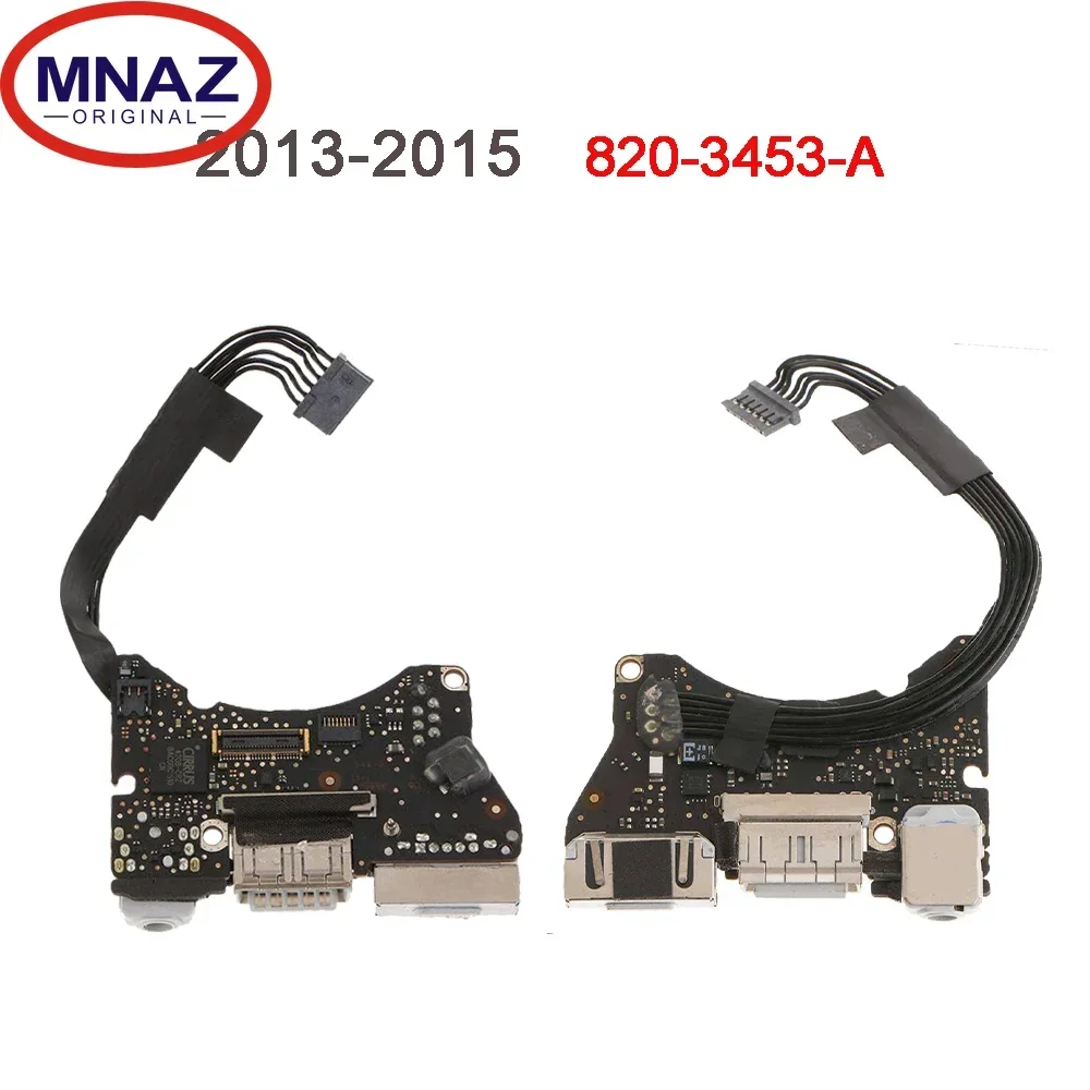 Ori Used I/O USB Audio Board Power DC-IN Jack 820-3453-A Cable 821-1721-A for Macbook Air 11