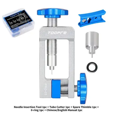 TOOPRE 자전거 유압 디스크 브레이크 오일 니들 도구, 드라이버 호스 커터, 케이블 플라이어, 올리브 커넥터, 오일 니들 삽입 도구
