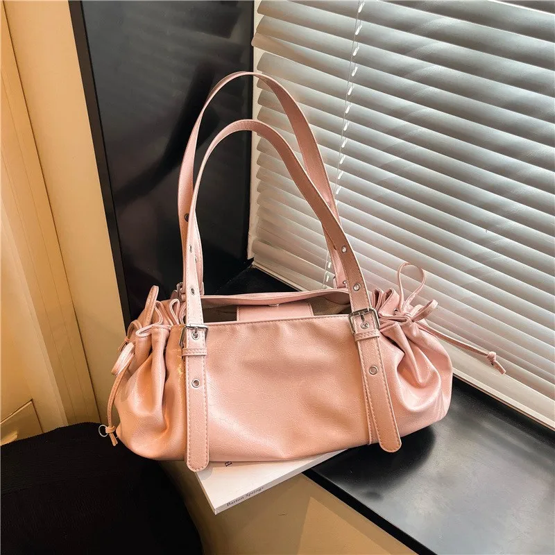 nuova-borsa-a-tracolla-grande-capacita-con-coulisse-stile-motociclista-da-donna-per-pendolari