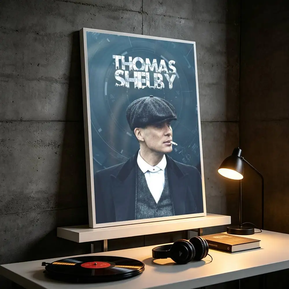Peaky Blinders tommy shelby  Poster Waterproof Wall Art Sticker For Bar Living Room Vintage Decor High Quality Print Gift