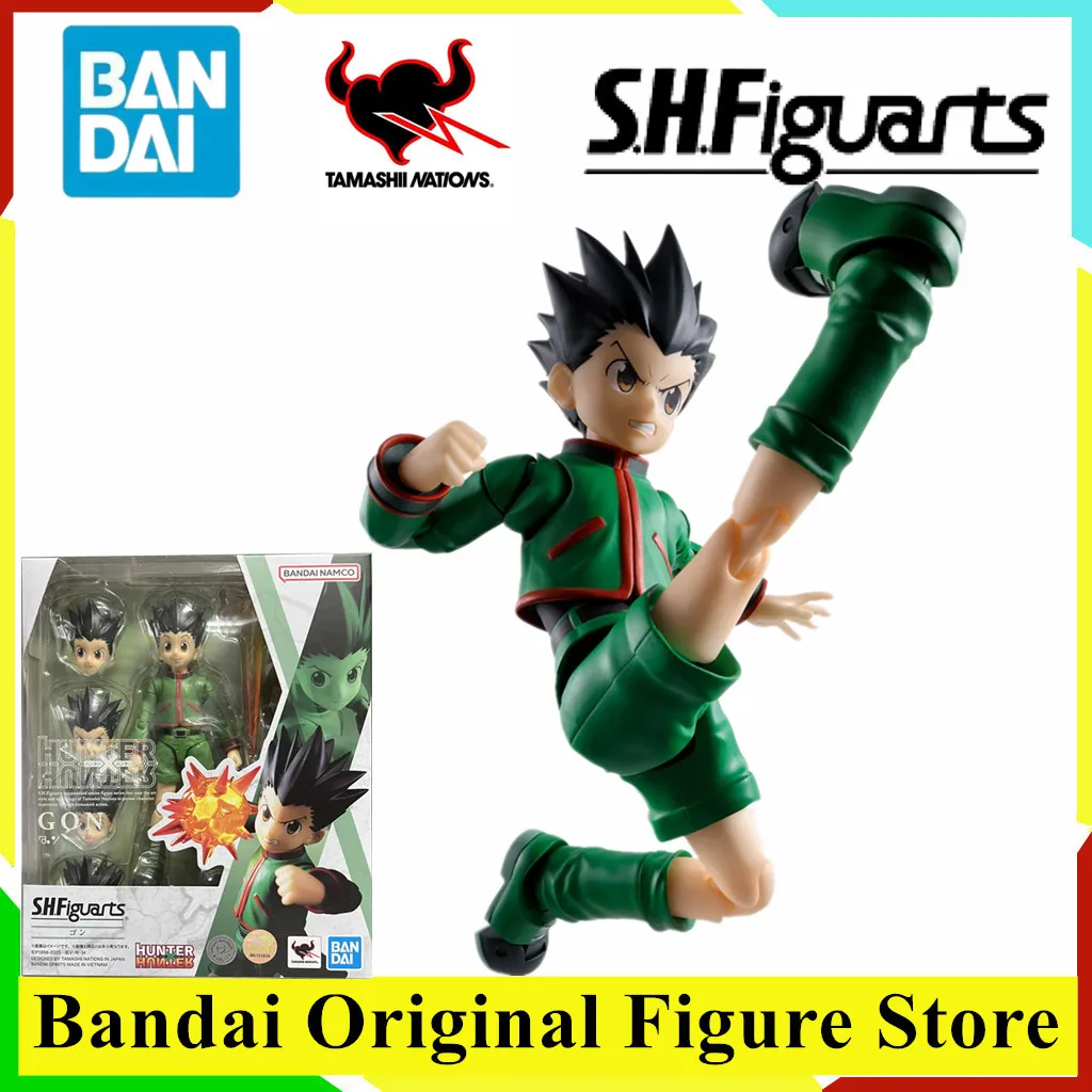 

Original BANDAI S.H.Figuarts Anime Hunter X Hunter Gon Freecss Action Figure Toys PVC Model Collection Exam Ver. Anime Figurine