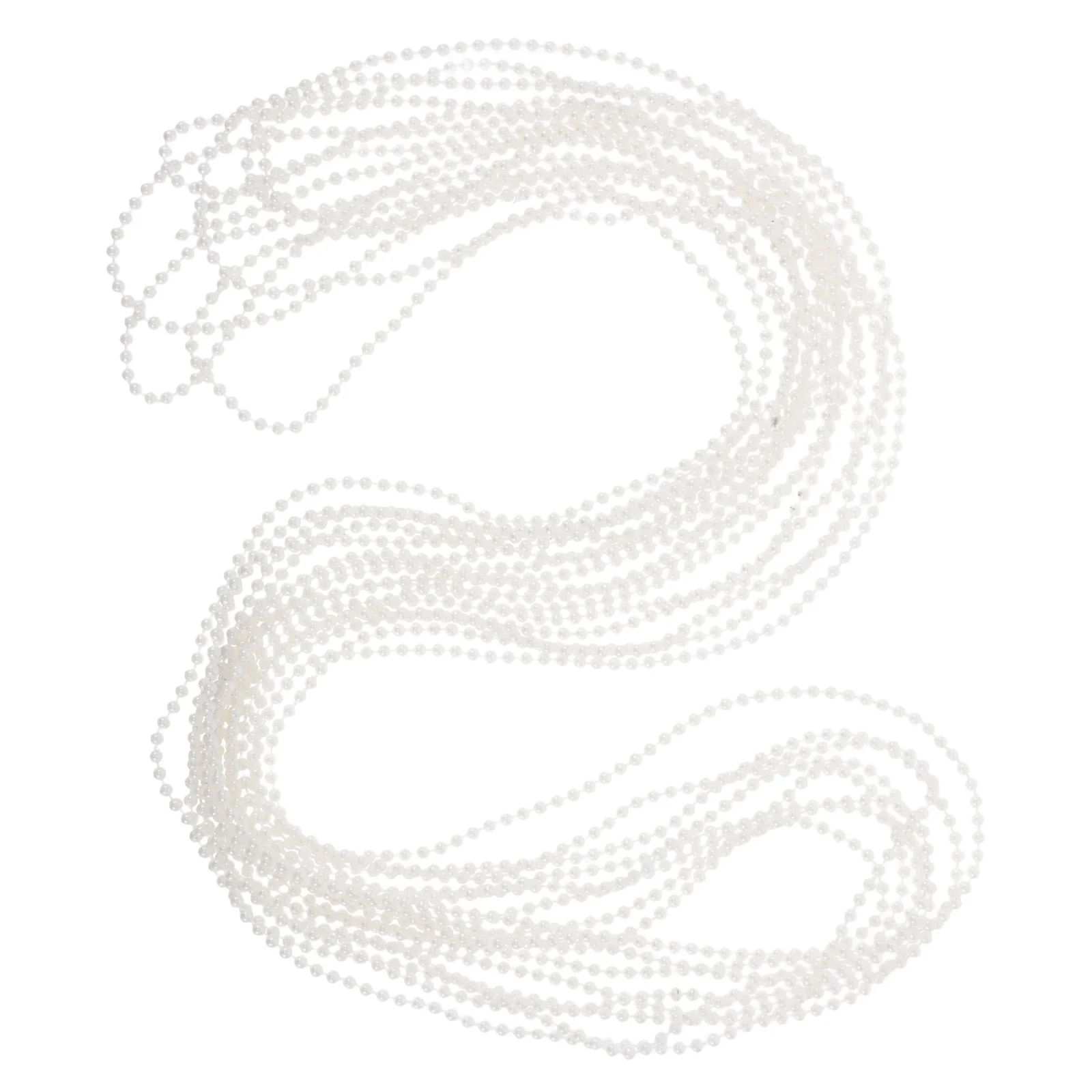 

White 3mm Faux Pearl Bead Roll Strand for DIY Hair Accessories Bridal Tiaras and Christmas Decoration Crafts Pearl String Chain